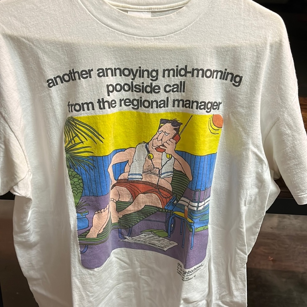 Real 90s work from home tee